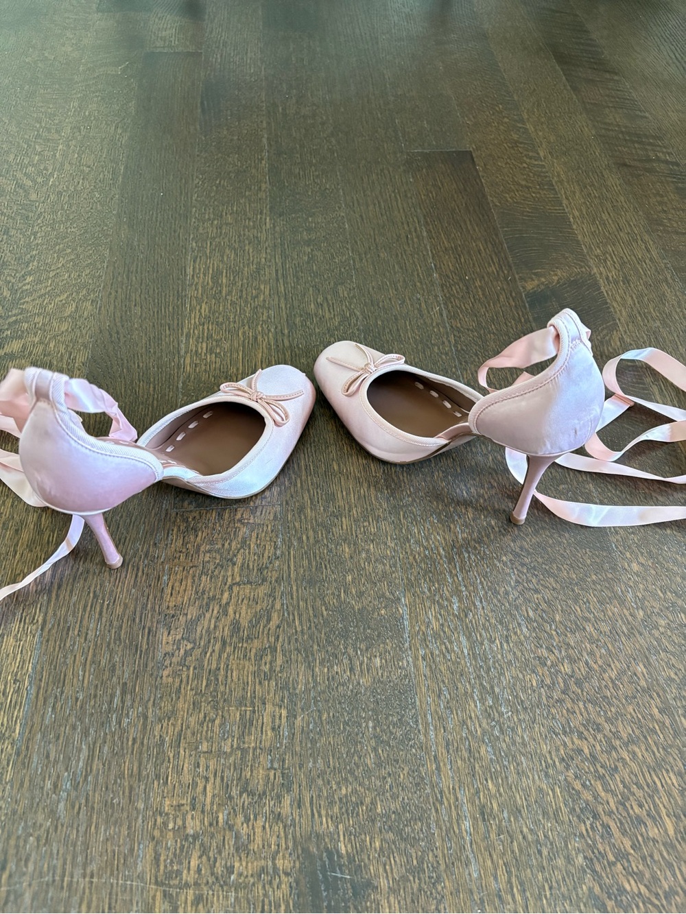 Steve Madden Women’s Ballet Tie-Up Pumps in Blush Pink - Picture 7 of 8